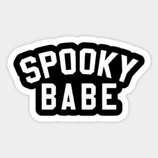 Spooky Babe Halloween Goth Sticker